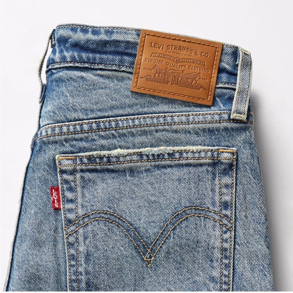 Levi's Women's Light Blue Straight Leg Jeans - Picture 5 of 14